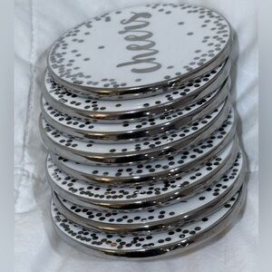 CHEERS HOLIDAY Coasters for Drinks, Set of 8 Drink Coasters